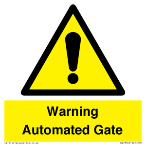 Warning Automated Gate